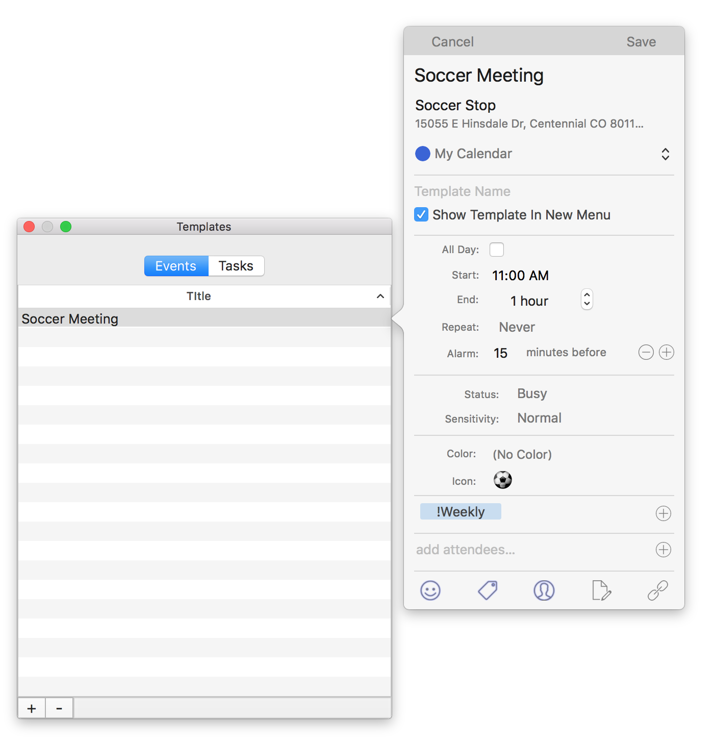 Best Calendar app for Mac Informant for macOS