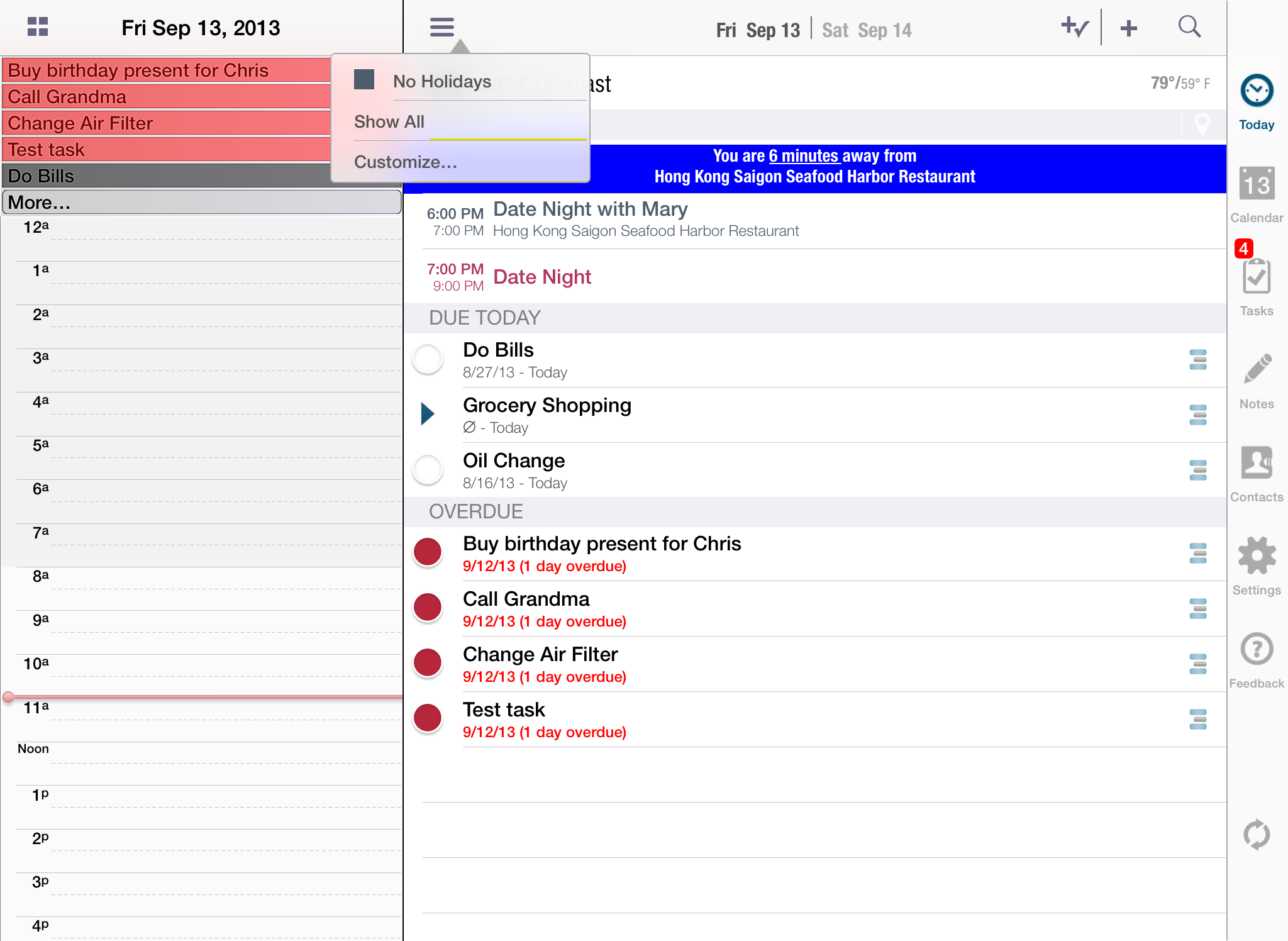 iPad Screenshot 10 Pocket Informant
