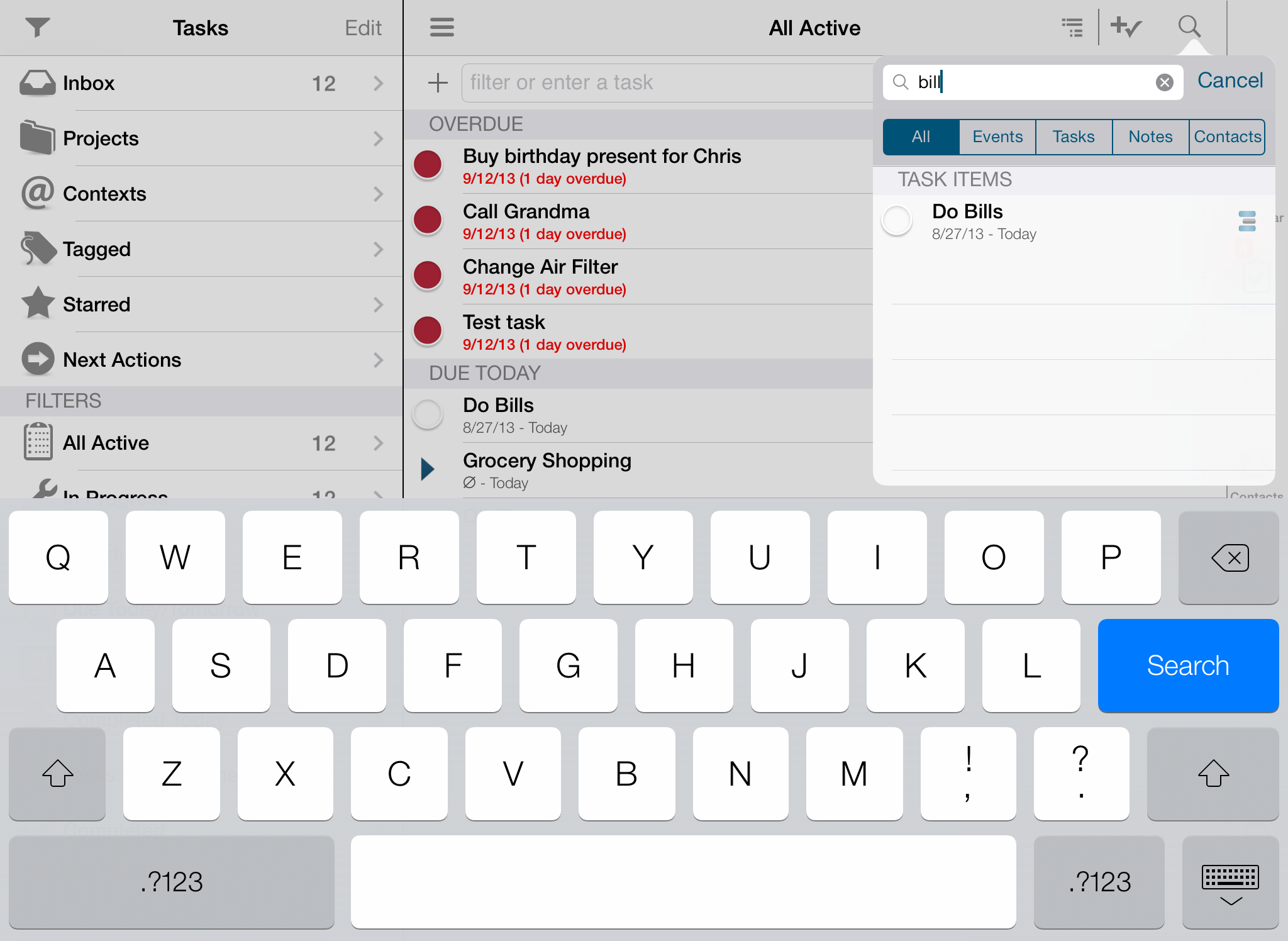 iPad Screenshot 2 Pocket Informant