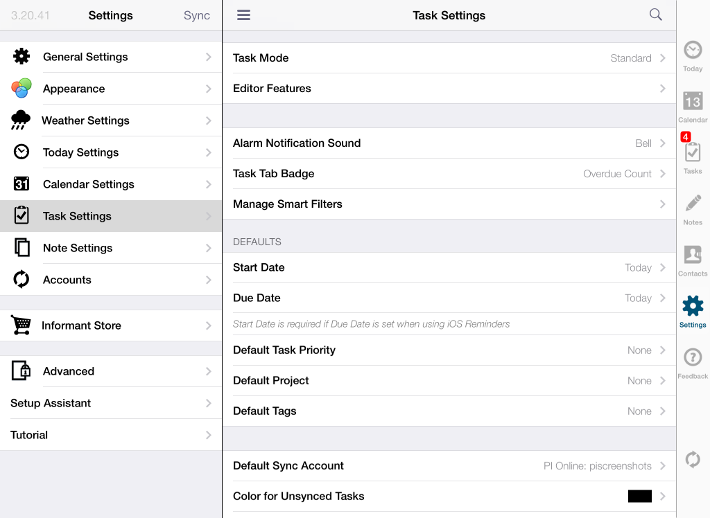 iPad Screenshot 3 Pocket Informant