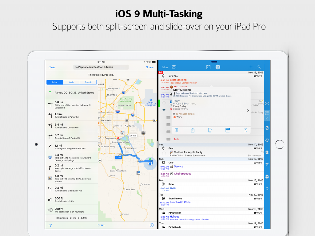 iOS 9 MultiTasking | Pocket Informant