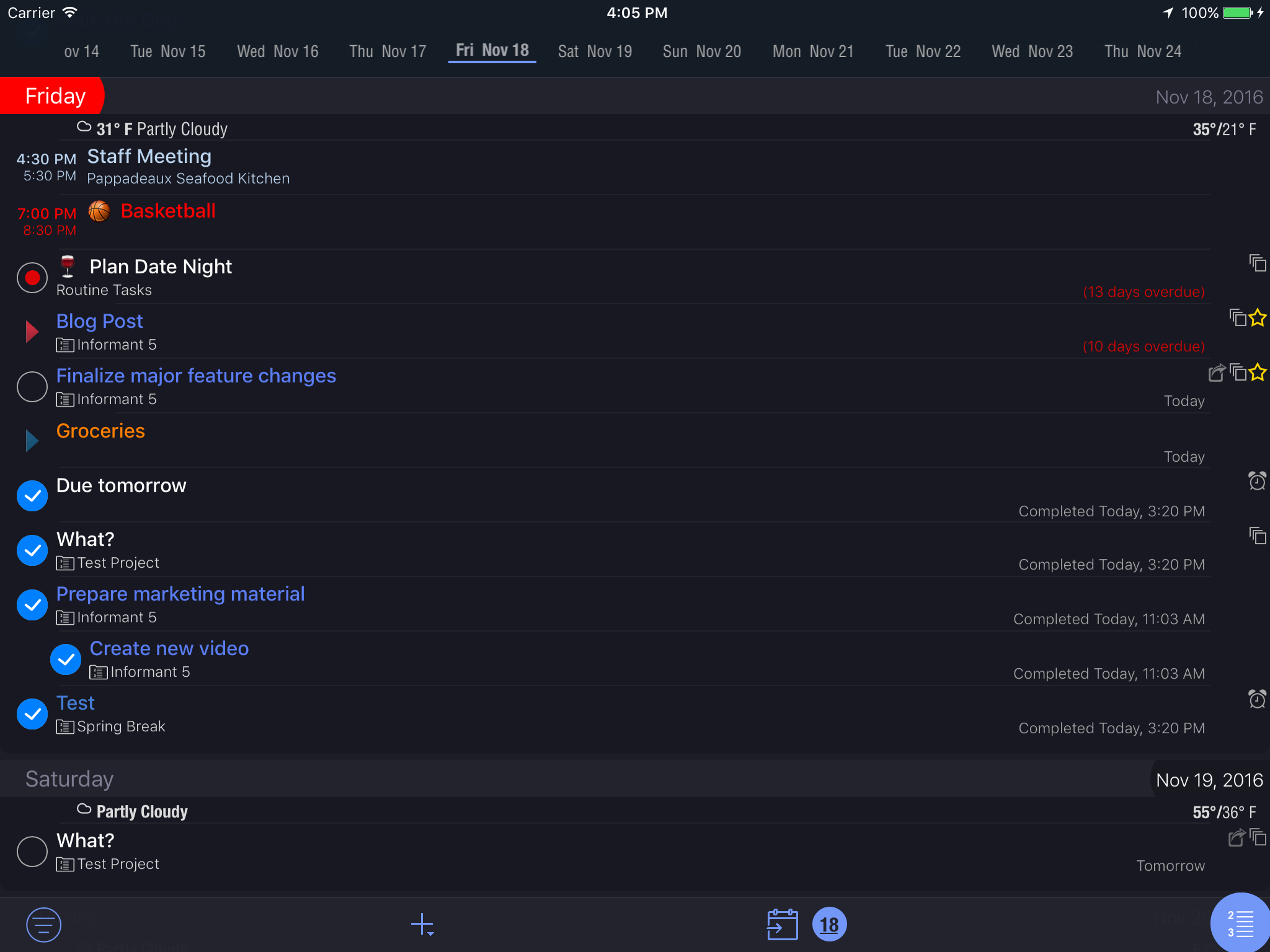 ipaddklandscapecaltasks Pocket Informant
