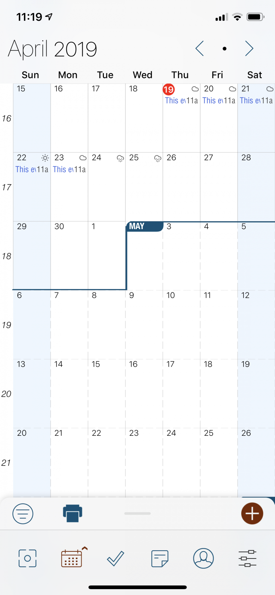 Subscribed vs Free Pocket Informant 5 for iOS … Pocket Informant