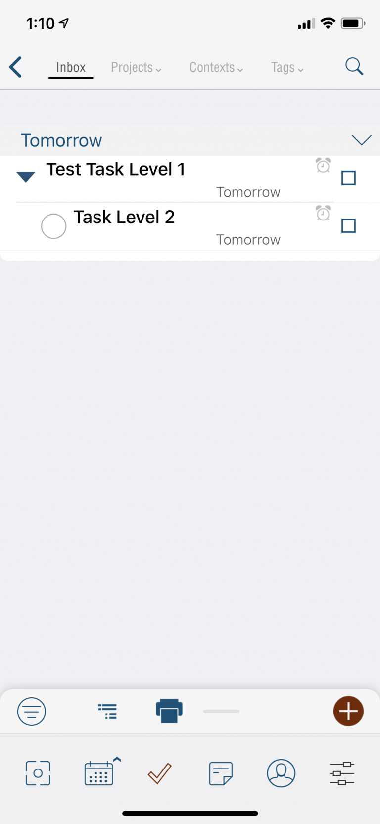 Subscribed vs Free Pocket Informant 5 for iOS … Pocket Informant