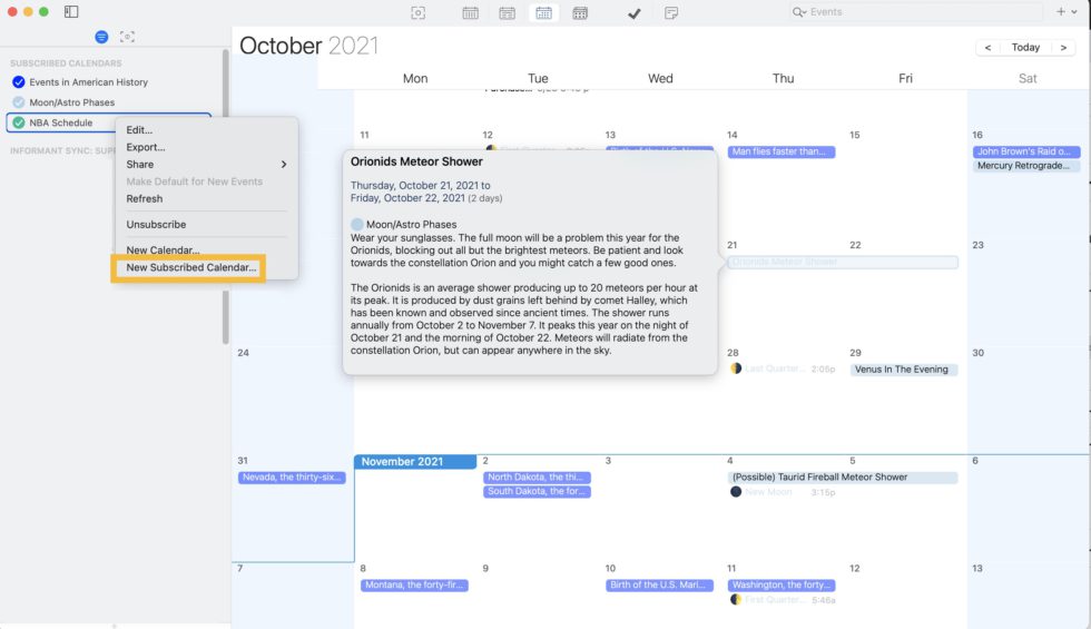 Subscribed Calendars Pocket Informant Subscribed Calendars Pocket Informant