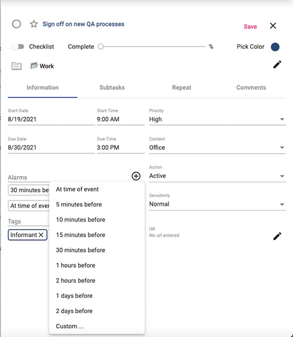 Basic-alarms-due-time