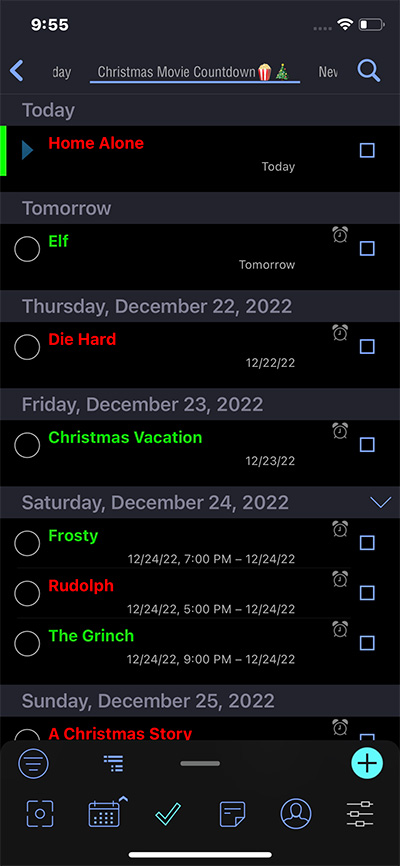 Christmas Movie Countdown