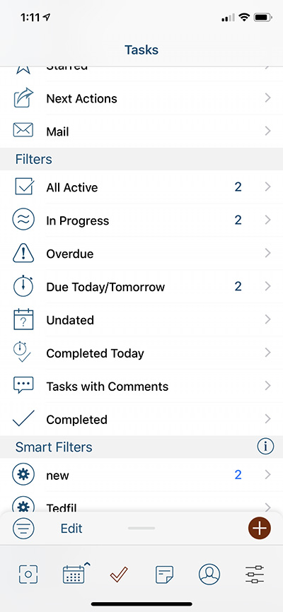 Task View groupings