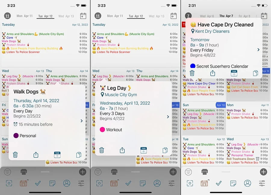 Week-view-comparison