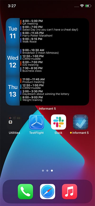 iOS-Widget
