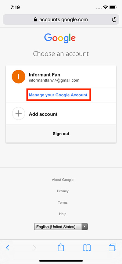 sign-into-Gmail-in-Pocket-Informant-Step-1